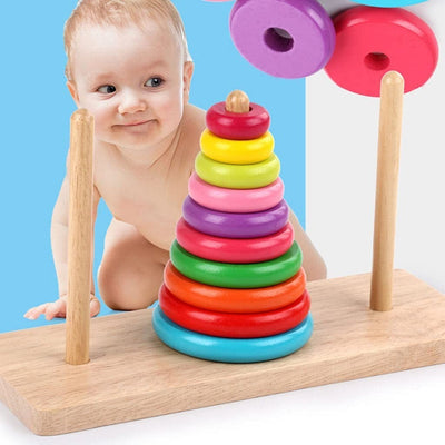 Torre Di Hanoi Giocattolo Per Bambini Impilatore Blocchi Legno Gioco Educativo Giochi e giocattoli/Giocattoli prima infanzia/Giochi per attività motorie/Cubi e piramidi componibili Trade Shop italia - Napoli, Commerciovirtuoso.it