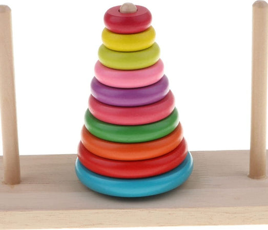 Torre Di Hanoi Giocattolo Per Bambini Impilatore Blocchi Legno Gioco Educativo Giochi e giocattoli/Giocattoli prima infanzia/Giochi per attività motorie/Cubi e piramidi componibili Trade Shop italia - Napoli, Commerciovirtuoso.it
