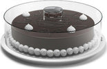 Tortiera Contenitore Plastica Coperchio Funge D'alzata 29cm H 9cm Piatto Trasporto Casa e cucina/Teglie da forno e accessori per pasticceria/Teglie e stampi/Teglie per torte/Tortiere sagomate Trade Shop italia - Napoli, Commerciovirtuoso.it