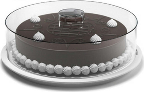 Tortiera Contenitore Plastica Coperchio Funge D'alzata 29cm H 9cm Piatto Trasporto Casa e cucina/Teglie da forno e accessori per pasticceria/Teglie e stampi/Teglie per torte/Tortiere sagomate Trade Shop italia - Napoli, Commerciovirtuoso.it