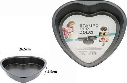 Tortiera Forma Cuore Stampo Teglia Dolci Torte Antiaderente Cucina 26,5cm 59948 Casa, arredamento e bricolage > Cucina > Stampi Trade Shop italia - Napoli, Commerciovirtuoso.it