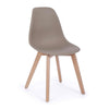 Sedia System con gambe in legno di faggio, per arredo interno 51,5 x 46,5 x h 86 cm