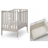 Lettino Coo Sleeping Erbesi Mini Stelline Bianco Tortora + Completo Tessile