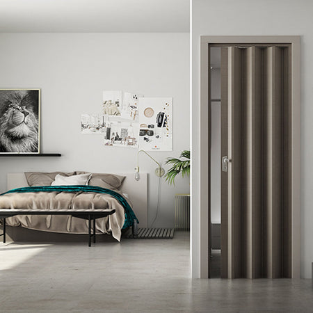 Porta a soffietto "Luciana" da Interno 88,5 x h 214 cm in PVC "Made in Italy"