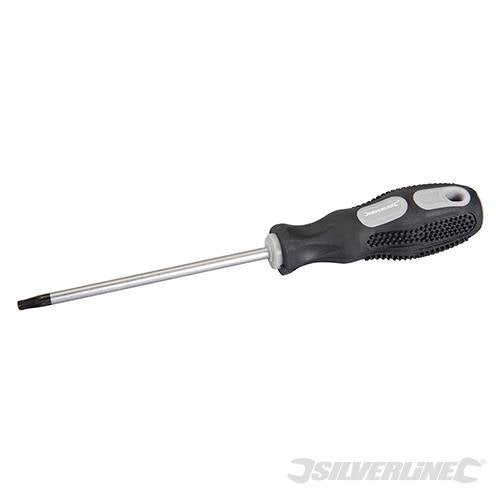 Cacciavite Torx Silverline stella cacciaviti T25 x 100mm punta croce in acciaio cromo Silverline