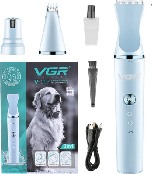 TOSATORE-CANI-GATTI-VGR-3-IN-1-IN--acciaio-inossidabile-ceramico-SILENZIOSO-FACILE