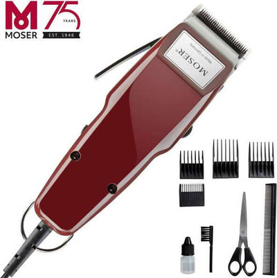 Tosatrice Moser 1400 Grigio/Rosso Salute e cura della persona/Rasatura epilazione e rimozione peli/Regolabarba tagliacapelli e rasoi per il corpo/Rasoi multifunzione e kit Profumeria Chèri - Locri, Commerciovirtuoso.it