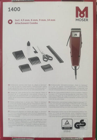 Tosatrice Moser 1400 Grigio/Rosso Salute e cura della persona/Rasatura epilazione e rimozione peli/Regolabarba tagliacapelli e rasoi per il corpo/Rasoi multifunzione e kit Profumeria Chèri - Locri, Commerciovirtuoso.it