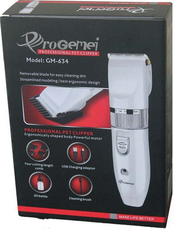 Tosatrice-Per-Cane-Cani-Gatti-Animali-A-Batteria-Trimmer-Ricaricabile-Gm-634-Geemy