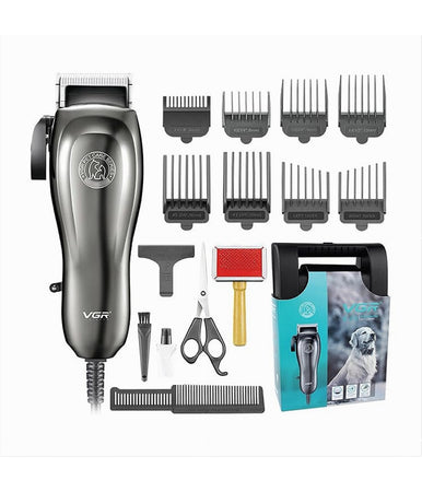 Tosatrice Professionale Cavo Toelettatura Cani Gatti Leva Conica 8 Pettini V-206