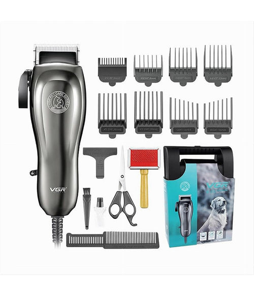 Tosatrice Professionale Cavo Toelettatura Cani Gatti Leva Conica 8 Pettini V-206