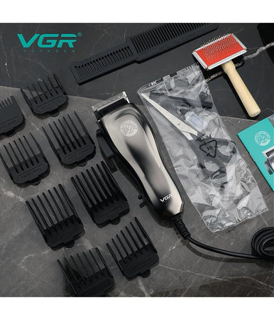 Tosatrice Professionale Cavo Toelettatura Cani Gatti Leva Conica 8 Pettini V-206