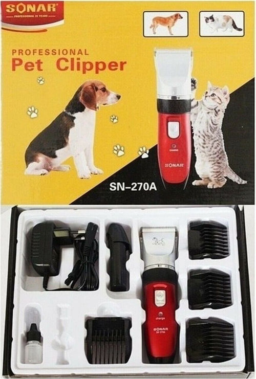 TOSATRICE-RASOIO-ELETTRICO-PER-ANIMALI-PELI-GATTO-CANE-LAMA-CERAMICA-SONAR-270A