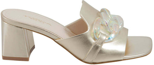 Toscablu Donna Ciabatta Mimosa in Pelle con Tacco 6 Cm Nuova Collezione