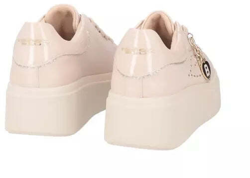 Toscablu Donna Sneakers Lily in Pelle Con Charms SF2402S024 Nude