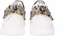 Toscablu Sneakers Donna Juliette Bianche Fascia in Strass SF2401S016 Bianco/Nero