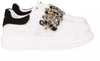 Toscablu Sneakers Donna Juliette Bianche Fascia in Strass SF2401S016 Bianco/Nero