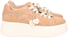 Toscablu Sneakers Donna Lily in Suede Con Charms SF2402S033 Cuoio