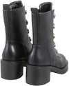Toscablu Stivale Donna Biker in Pelle Stivale Casual Con Tacco 6,5 Cm Zip E Accessori Bottoni Gioiello Collezione Aut-Inv 2022/23