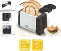 Tostapane-In-Acciaio-Tostiera-Con-Pinze-Per-Toast-2-Fette-Toaster-Piastra-650w