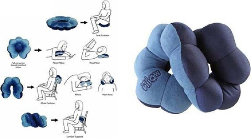 Total-Pillow-Cuscino-Per-Collo-Anti-Cervicale-Da-Viaggio-Poggia-Testa-Ergonomico