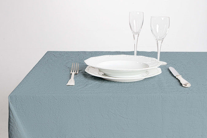 Tovaglia 100% Lino Azzurra Polvere Tovaglia In Puro Lino Lavato Delavè Tovaglia Da Tavola Lino Stone Washed Morbido Resistente Elegante Made In Italy Azzurro Casa e cucina/Tessili per la casa/Tessili da cucina/Tovaglie Vanita di raso - Sesto San Giovanni, Commerciovirtuoso.it