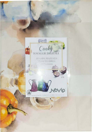Tovaglia 12 Posti in Cotone 100 % Fantasia Shaded 140 X 240 Cm Novia Cooky Casa e cucina/Tessili per la casa/Tessili da cucina/Tovaglie Ideart - Valdilana, Commerciovirtuoso.it