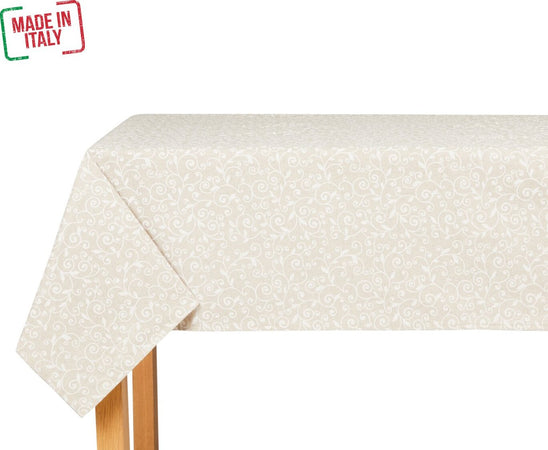 Tovaglia Antimacchia Dubai Bianco 100% Made in Italy in Cotone E Poliestere Diverse Misure per 4, 6, 8-12 Posti Casa e cucina/Tessili per la casa/Tessili da cucina/Tovaglie Smartdecohome - Sesto San Giovanni, Commerciovirtuoso.it