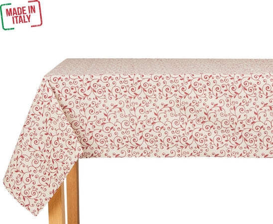 Tovaglia Antimacchia Dubai Rosso 100% Made in Italy in Cotone E Poliestere Diverse Misure per 4,6, 8-12 Persone Casa e cucina/Tessili per la casa/Tessili da cucina/Tovaglie Smartdecohome - Sesto San Giovanni, Commerciovirtuoso.it