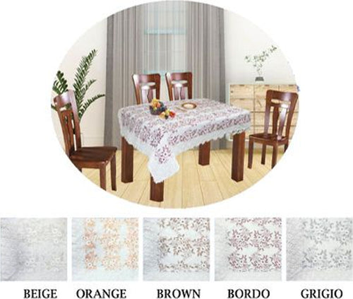 Tovaglia Copritavola Elegante Festa Pizzo Ricamo Vari Colori 140x180 - 140x240cm Casa e cucina/Tessili per la casa/Tessili da cucina/Tovaglie Trade Shop italia - Napoli, Commerciovirtuoso.it