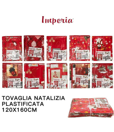 Tovaglia Copritavolo Natale Plastificata Antimacchia Varie Fantasie Mis. 120X160
