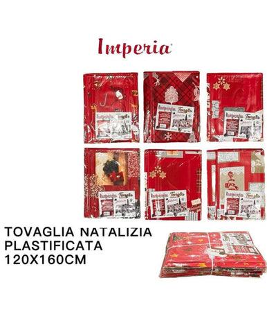 Tovaglia Copritavolo Natale Plastificata Antimacchia Varie Fantasie Mis. 120X160