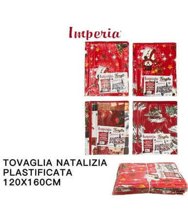 Tovaglia Copritavolo Natale Plastificata Antimacchia Varie Fantasie Mis. 120X160