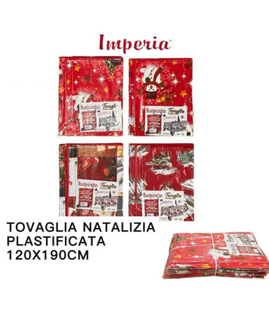 Tovaglia Copritavolo Natale Plastificata Antimacchia Varie Fantasie Mis. 120X190