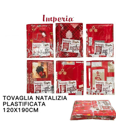 Tovaglia Copritavolo Natale Plastificata Antimacchia Varie Fantasie Mis. 120X190