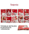 Tovaglia Copritavolo Natale Plastificata Antimacchia Varie Fantasie Mis. 120X250