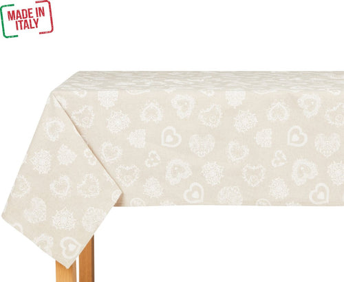 Tovaglia Cuore Shabby Bianco 100% Made in Italy in Cotone E Poliestere Diverse Misure per 4,6, 8-12, 12-16 Persone Casa e cucina/Tessili per la casa/Tessili da cucina/Tovaglie Smartdecohome - Sesto San Giovanni, Commerciovirtuoso.it