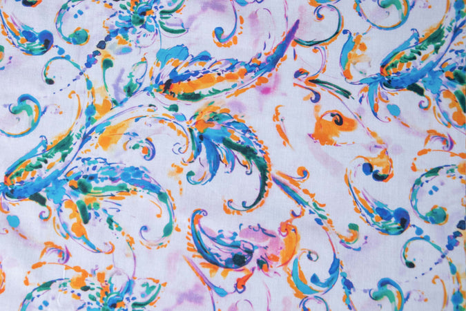 Tovaglia Da Tavola in 100% Cotone Stampa Digitale Colori Vivi Ed Intensi Lavabile in Lavatrice Made in Italy Paisley Acquamarina Casa e cucina/Tessili per la casa/Tessili da cucina/Tovaglie Novilunio - Sesto San Giovanni, Commerciovirtuoso.it