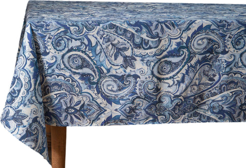 Tovaglia Da Tavola in 100% Cotone Stampa Digitale Colori Vivi Ed Intensi Lavabile in Lavatrice Made in Italy Paisley Blu Casa e cucina/Tessili per la casa/Tessili da cucina/Tovaglie Novilunio - Sesto San Giovanni, Commerciovirtuoso.it