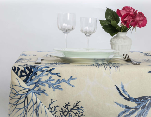 Tovaglia Da Tavola In 100% Cotone Stampa Digitale Dai Colori Vivi Ed Intensi Lavabile In Lavatrice Made In Italy Coralli Blu Casa e cucina/Tessili per la casa/Tessili da cucina/Tovaglie Novilunio - Sesto San Giovanni, Commerciovirtuoso.it