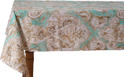 Tovaglia Da Tavola in 100% Cotone Stampa Digitale Dai Colori Vivi Ed Intensi Lavabile in Lavatrice Made in Italy Paisley Verde Casa e cucina/Tessili per la casa/Tessili da cucina/Tovaglie Novilunio - Sesto San Giovanni, Commerciovirtuoso.it