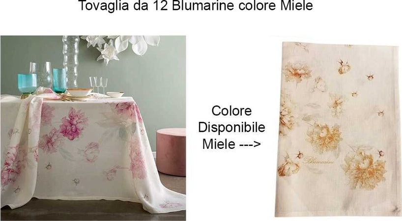 Tovaglia Da Tavola per 12 Persone Tovaglia in Lino Silvia Blumarine Fantasia 170x270 Cm Tovaglia Senza Tovaglioli Colore Miele Casa e cucina/Tessili per la casa/Tessili da cucina/Tovaglie La Bottega del Risparmio - Bari, Commerciovirtuoso.it