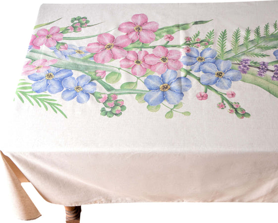 Tovaglia In Misto Lino Bianca Stampa Fiori Multicolore Tovaglia Morbida Resistente Elegante Made In Italy Fiori Di Campo Casa e cucina/Tessili per la casa/Tessili da cucina/Tovaglie Vanita di raso - Sesto San Giovanni, Commerciovirtuoso.it
