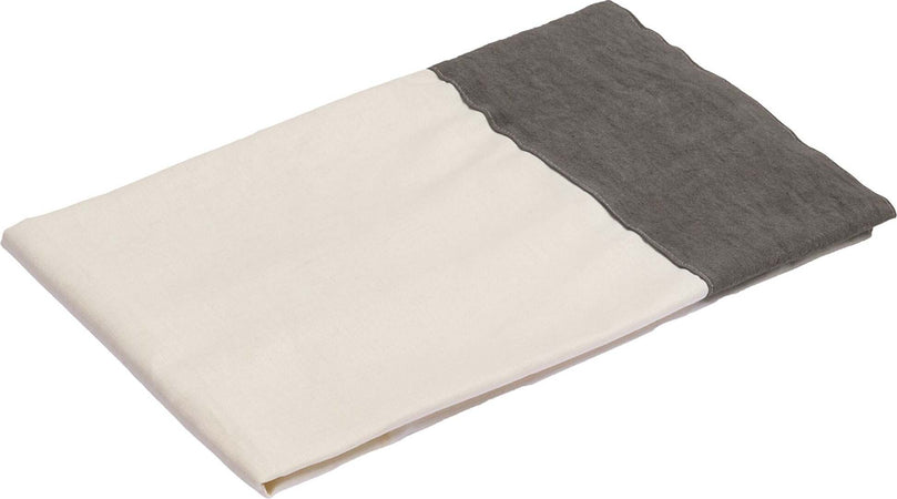 Tovaglia In Misto Lino Con Elegante Bordo Applicato Made In Italy Naturale/antracite Casa e cucina/Tessili per la casa/Tessili da cucina/Tovaglie Vanita di raso - Sesto San Giovanni, Commerciovirtuoso.it