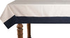 Tovaglia In Misto Lino Con Elegante Bordo Applicato Made In Italy Naturale/blu Notte Casa e cucina/Tessili per la casa/Tessili da cucina/Tovaglie Vanita di raso - Sesto San Giovanni, Commerciovirtuoso.it