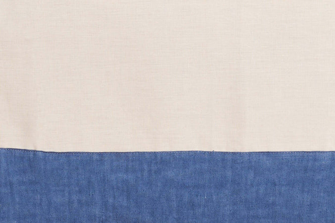 Tovaglia In Misto Lino Con Elegante Bordo Applicato Made In Italy Naturale/bluette Casa e cucina/Tessili per la casa/Tessili da cucina/Tovaglie Vanita di raso - Sesto San Giovanni, Commerciovirtuoso.it
