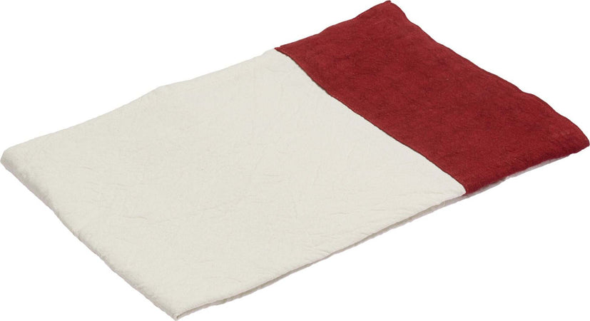 Tovaglia In Misto Lino Con Elegante Bordo Applicato Made In Italy Naturale/bordeaux Casa e cucina/Tessili per la casa/Tessili da cucina/Tovaglie Vanita di raso - Sesto San Giovanni, Commerciovirtuoso.it