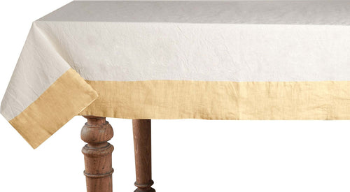 Tovaglia In Misto Lino Con Elegante Bordo Applicato Made In Italy Naturale/giallo Pastello Casa e cucina/Tessili per la casa/Tessili da cucina/Tovaglie Vanita di raso - Sesto San Giovanni, Commerciovirtuoso.it