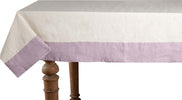 Tovaglia In Misto Lino Con Elegante Bordo Applicato Made In Italy Naturale/glicine Casa e cucina/Tessili per la casa/Tessili da cucina/Tovaglie Vanita di raso - Sesto San Giovanni, Commerciovirtuoso.it