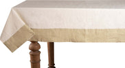Tovaglia In Misto Lino Con Elegante Bordo Applicato Made In Italy Naturale/sabbia Casa e cucina/Tessili per la casa/Tessili da cucina/Tovaglie Vanita di raso - Sesto San Giovanni, Commerciovirtuoso.it